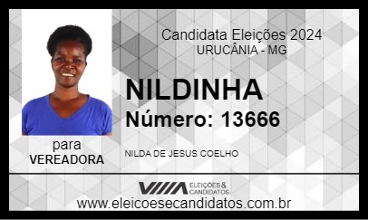 Candidato NILDINHA 2024 - URUCÂNIA - Eleições