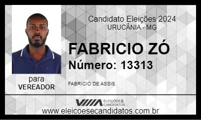 Candidato FABRICIO ZÓ 2024 - URUCÂNIA - Eleições