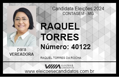 Candidato RAQUEL TORRES 2024 - CONTAGEM - Eleições