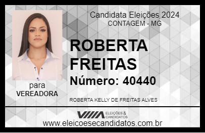 Candidato ROBERTA FREITAS 2024 - CONTAGEM - Eleições