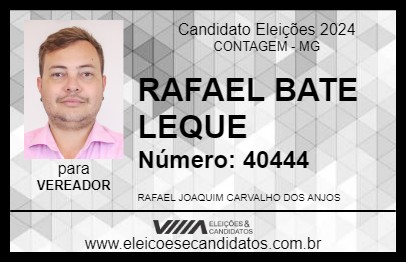 Candidato RAFAEL BATE LEQUE 2024 - CONTAGEM - Eleições