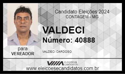 Candidato VALDECI 2024 - CONTAGEM - Eleições