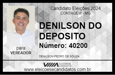 Candidato DENILSON DO DEPOSITO 2024 - CONTAGEM - Eleições