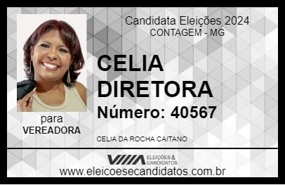 Candidato CELIA DIRETORA 2024 - CONTAGEM - Eleições