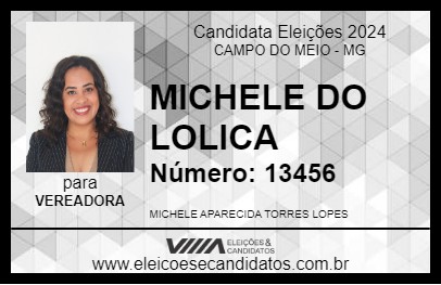 Candidato MICHELE DO LOLICA 2024 - CAMPO DO MEIO - Eleições