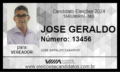 Candidato JOSE GERALDO 2024 - TARUMIRIM - Eleições