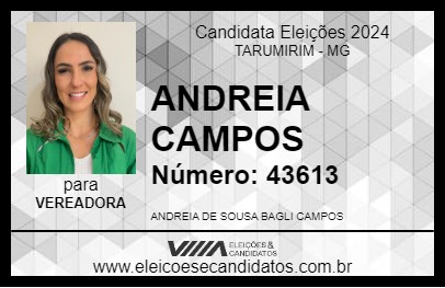 Candidato ANDREIA BAGLI 2024 - TARUMIRIM - Eleições