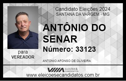 Candidato ANTÔNIO DO CAJURU 2024 - SANTANA DA VARGEM - Eleições