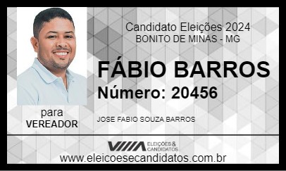 Candidato FÁBIO BARROS 2024 - BONITO DE MINAS - Eleições