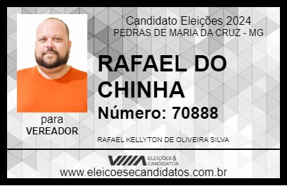 Candidato RAFAEL DO CHINHA 2024 - PEDRAS DE MARIA DA CRUZ - Eleições