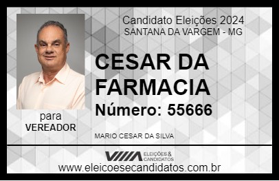 Candidato CESAR DA FARMACIA 2024 - SANTANA DA VARGEM - Eleições