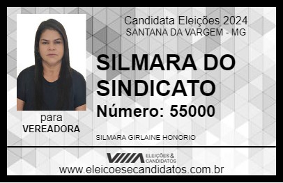 Candidato SILMARA DO SINDICATO 2024 - SANTANA DA VARGEM - Eleições