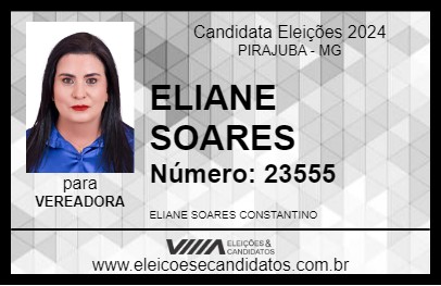 Candidato ELIANE SOARES 2024 - PIRAJUBA - Eleições