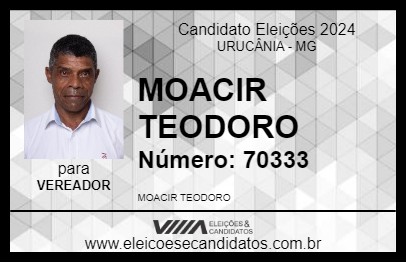 Candidato MOACIR TEODORO 2024 - URUCÂNIA - Eleições