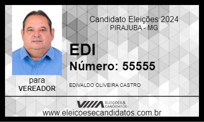 Candidato EDI 2024 - PIRAJUBA - Eleições