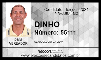 Candidato DINHO 2024 - PIRAJUBA - Eleições