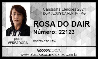 Candidato ROSA DO DAIR 2024 - BOM JESUS DA PENHA - Eleições