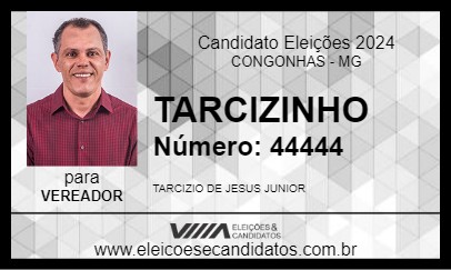 Candidato TARCIZINHO 2024 - CONGONHAS - Eleições