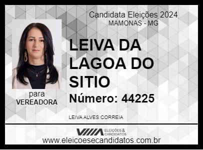 Candidato LEIVA DA LAGOA DO SITIO 2024 - MAMONAS - Eleições