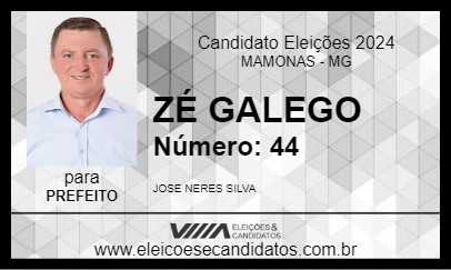 Candidato ZÉ GALEGO 2024 - MAMONAS - Eleições