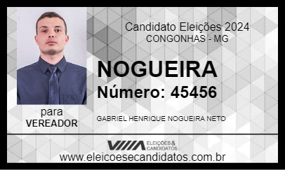 Candidato NOGUEIRA 2024 - CONGONHAS - Eleições