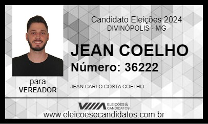 Candidato JEAN COELHO 2024 - DIVINÓPOLIS - Eleições