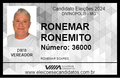 Candidato RONEMAR RONEMITO 2024 - DIVINÓPOLIS - Eleições