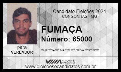 Candidato FUMAÇA 2024 - CONGONHAS - Eleições