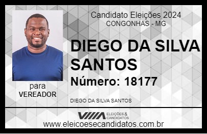 Candidato DIEGO INFORMÁTICA 2024 - CONGONHAS - Eleições