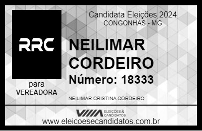 Candidato NEILIMAR CORDEIRO 2024 - CONGONHAS - Eleições