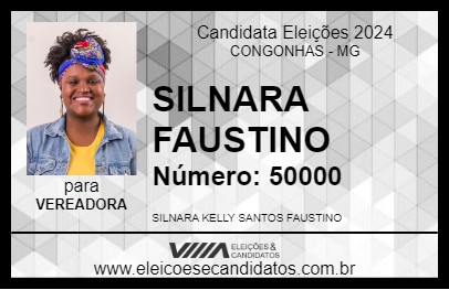 Candidato SILNARA FAUSTINO 2024 - CONGONHAS - Eleições