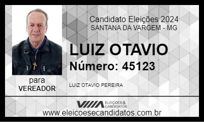 Candidato LUIZ OTAVIO 2024 - SANTANA DA VARGEM - Eleições