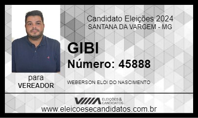 Candidato GIBI 2024 - SANTANA DA VARGEM - Eleições