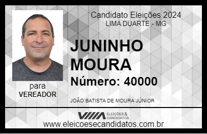 Candidato JUNINHO MOURA 2024 - LIMA DUARTE - Eleições