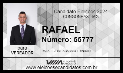 Candidato RAFAEL 2024 - CONGONHAS - Eleições