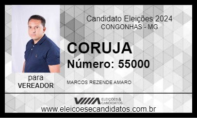 Candidato CORUJA 2024 - CONGONHAS - Eleições