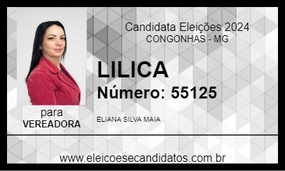 Candidato LILICA 2024 - CONGONHAS - Eleições