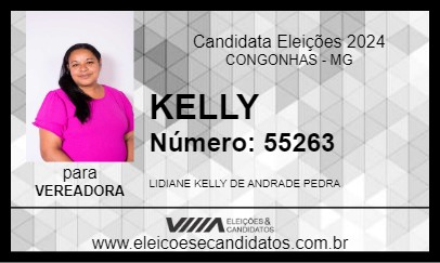 Candidato KELLY 2024 - CONGONHAS - Eleições