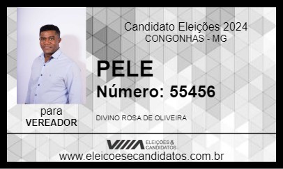 Candidato PELE 2024 - CONGONHAS - Eleições