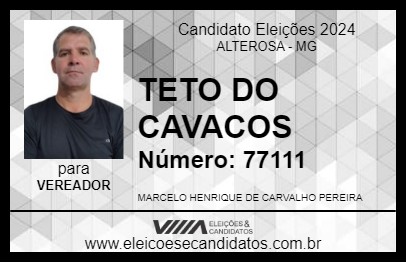 Candidato TETO DO CAVACOS 2024 - ALTEROSA - Eleições