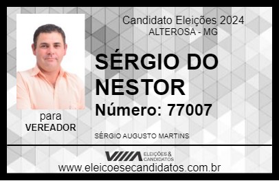 Candidato SÉRGIO DO NESTOR 2024 - ALTEROSA - Eleições