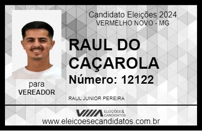 Candidato RAUL DO CAÇAROLA 2024 - VERMELHO NOVO - Eleições