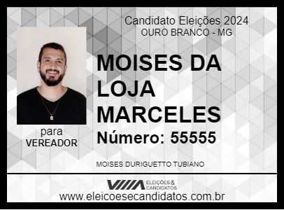 Candidato MOISÉS DURIGUÊTTO 2024 - OURO BRANCO - Eleições