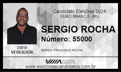 Candidato SERGIO ROCHA 2024 - OURO BRANCO - Eleições