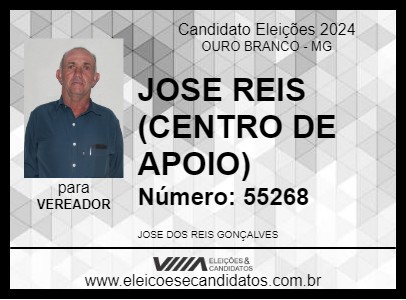 Candidato ZÉ REIS 2024 - OURO BRANCO - Eleições