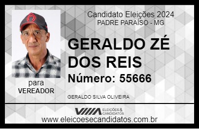 Candidato GERALDO ZÉ DOS REIS 2024 - PADRE PARAÍSO - Eleições