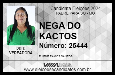 Candidato NEGA DO KACTOS 2024 - PADRE PARAÍSO - Eleições