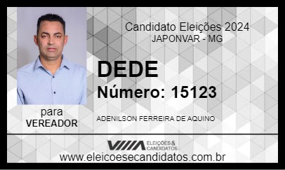 Candidato DEDE 2024 - JAPONVAR - Eleições