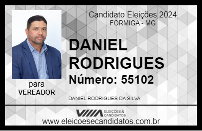 Candidato DANIEL RODRIGUES 2024 - FORMIGA - Eleições