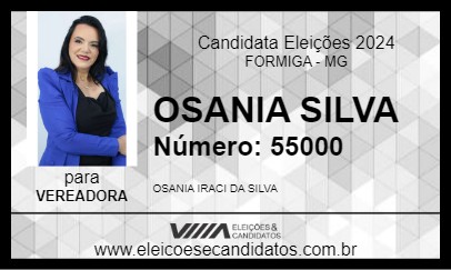 Candidato OSANIA SILVA 2024 - FORMIGA - Eleições